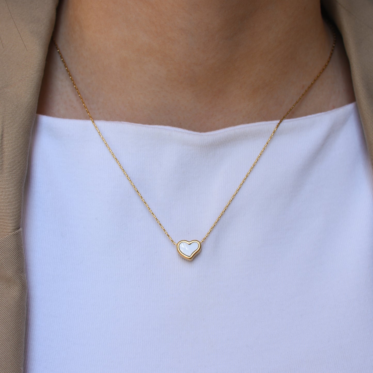 Ogrlica Blanca Fortuna - srebrna/zlatna - nehrđajući čelik