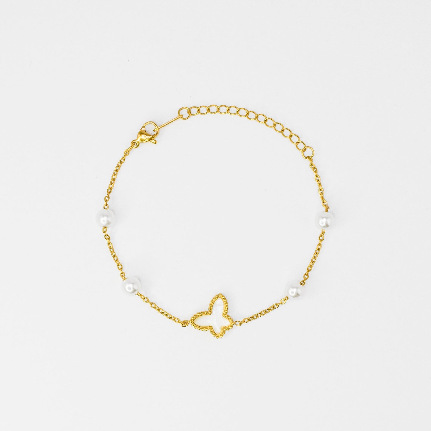 Narukvica - Mariposa Perla - pozlata - nehrđajući čelik