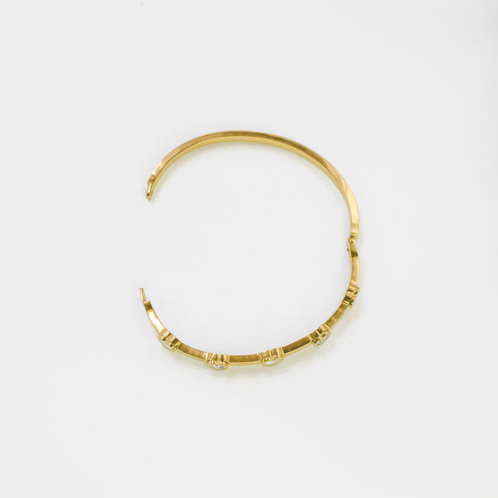 Narukvica - Love Sparkle - srebrna/zlatna - nehrđajući čelik