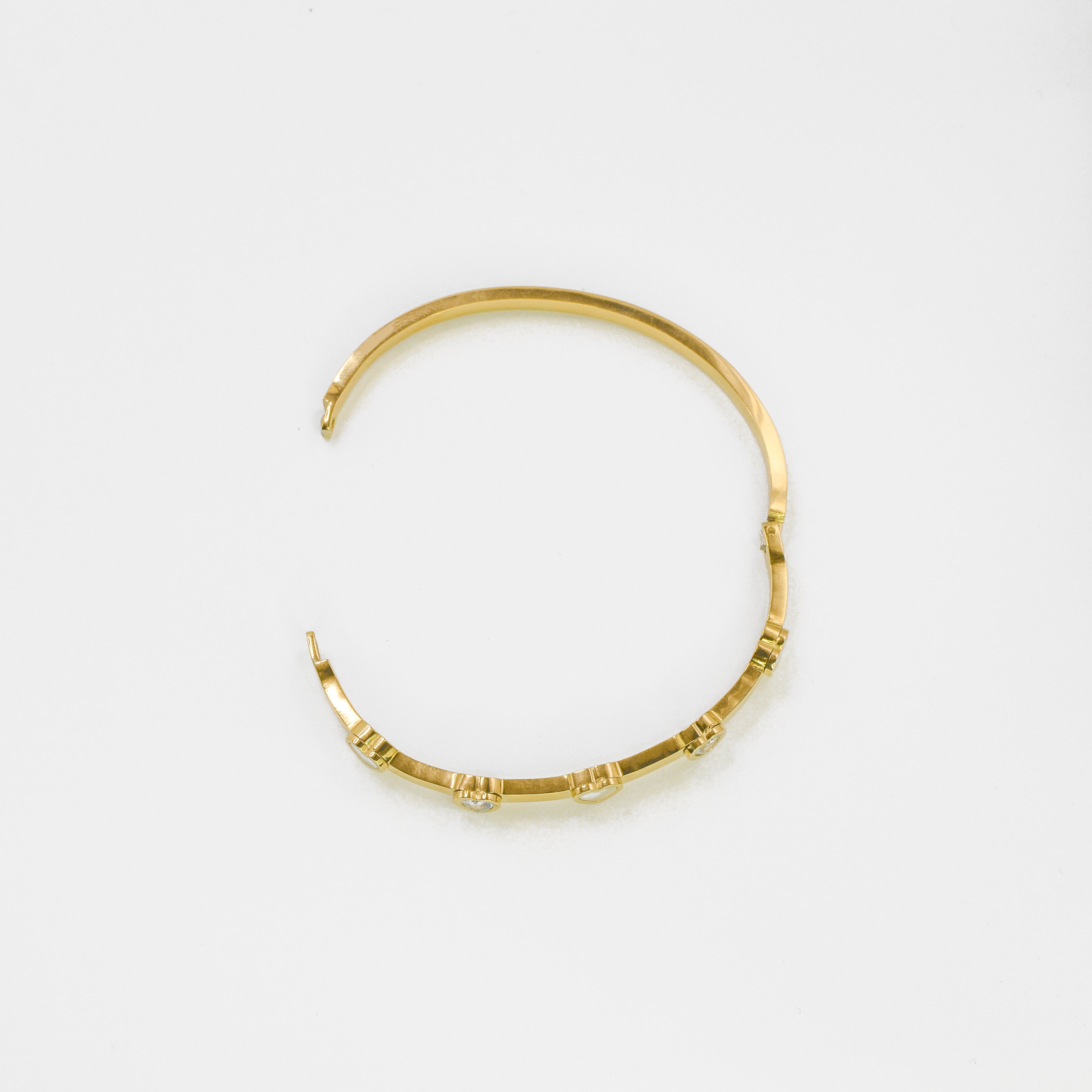 Narukvica - Love Sparkle - srebrna/zlatna - nehrđajući čelik