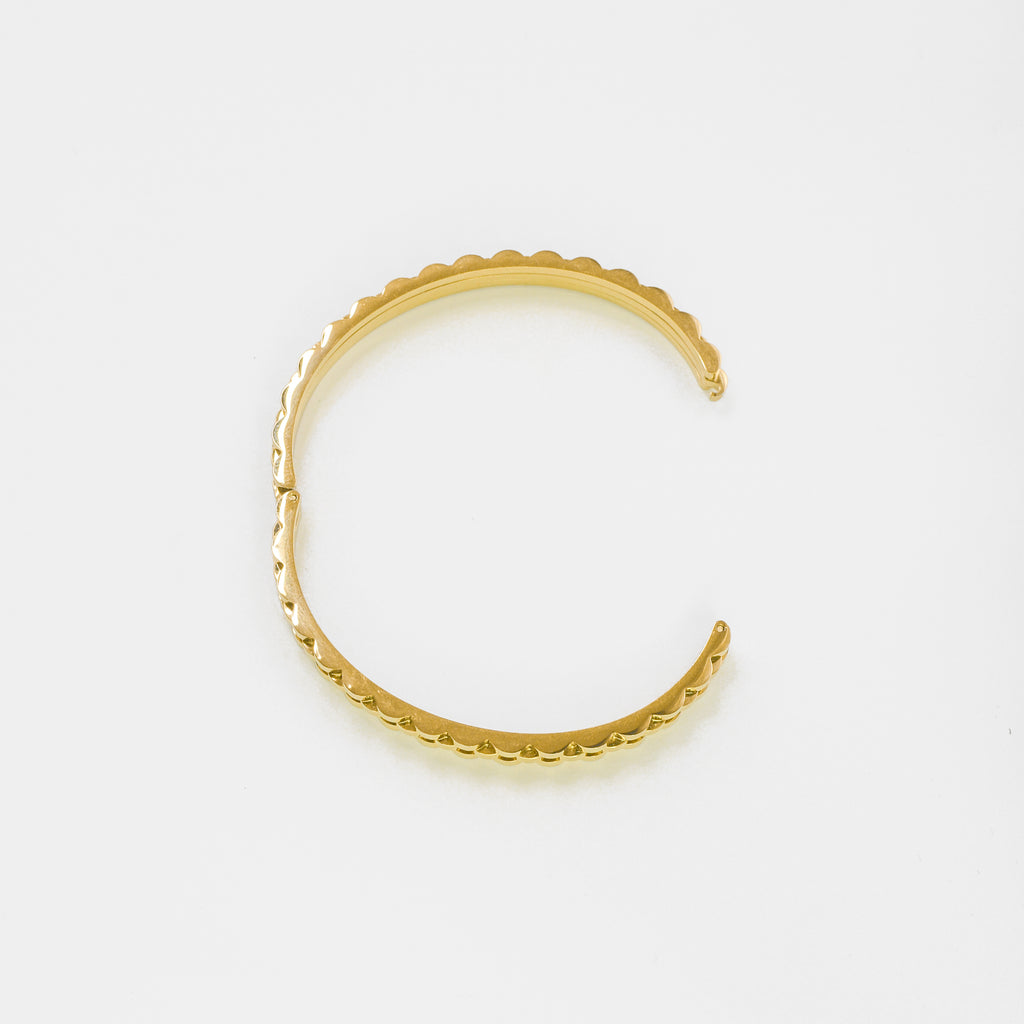 Narukvica - Relieve - pozlata - nehrđajući čelik