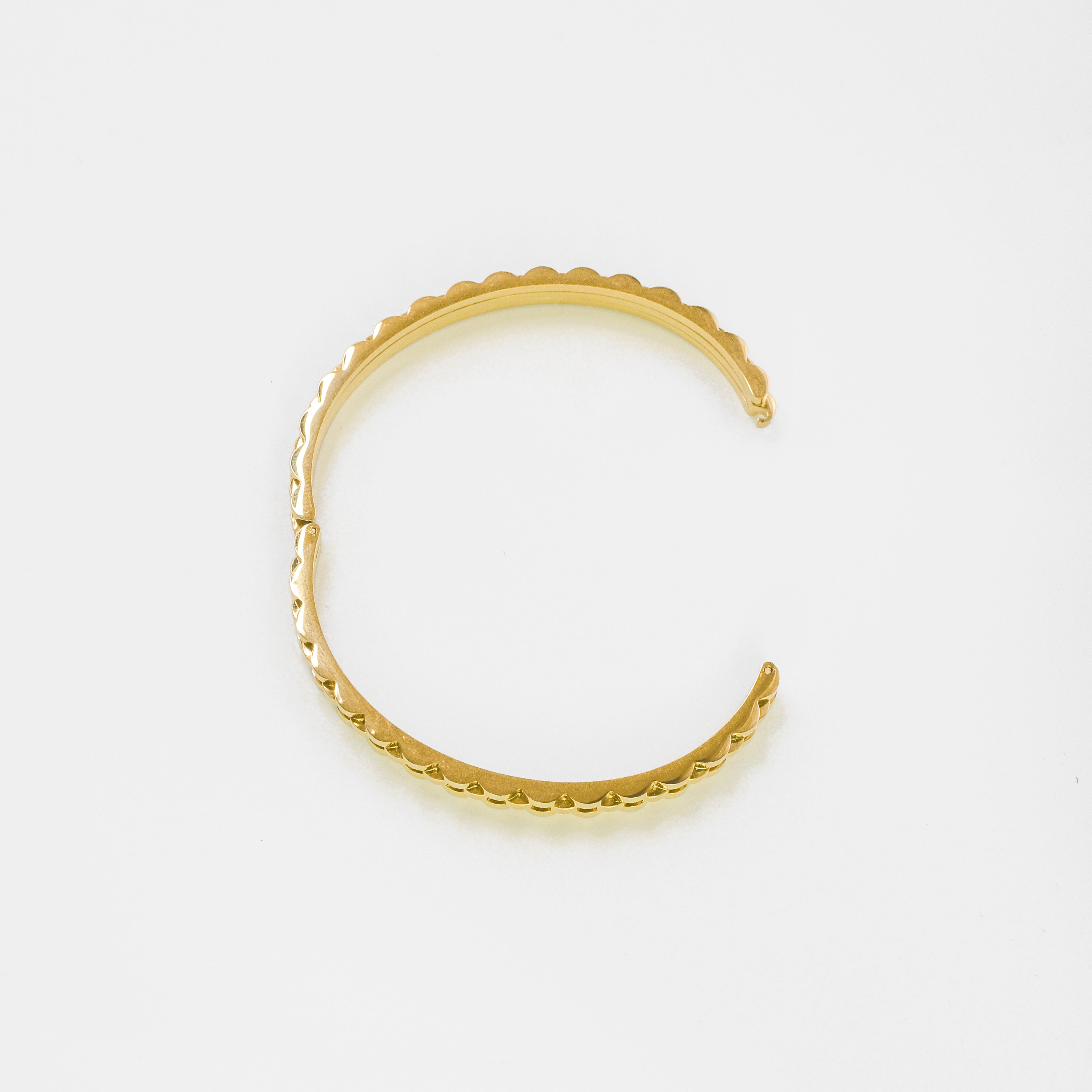 Narukvica - Relieve - pozlata - nehrđajući čelik