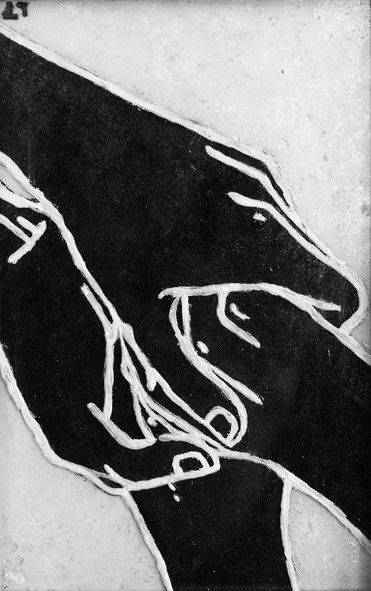 Ruke - Boja na staklu