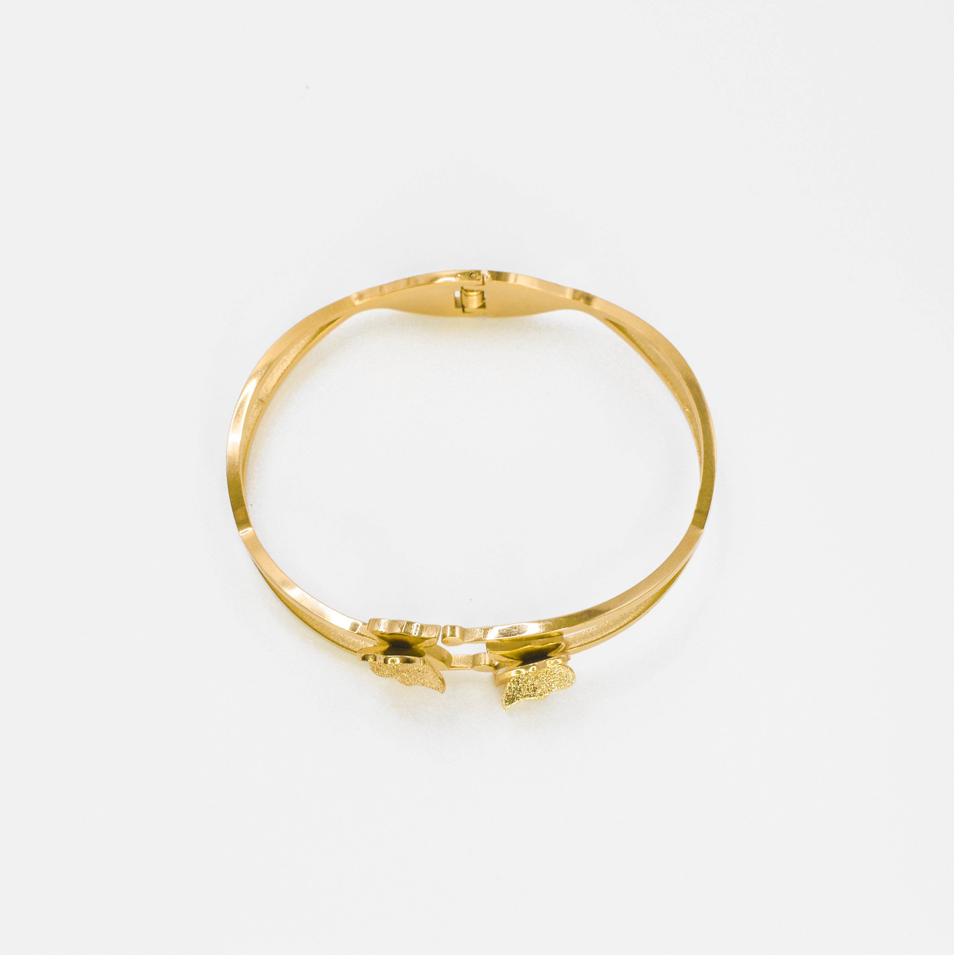 Narukvica - Brillo de Mariposa - pozlata - nehrđajući čelik