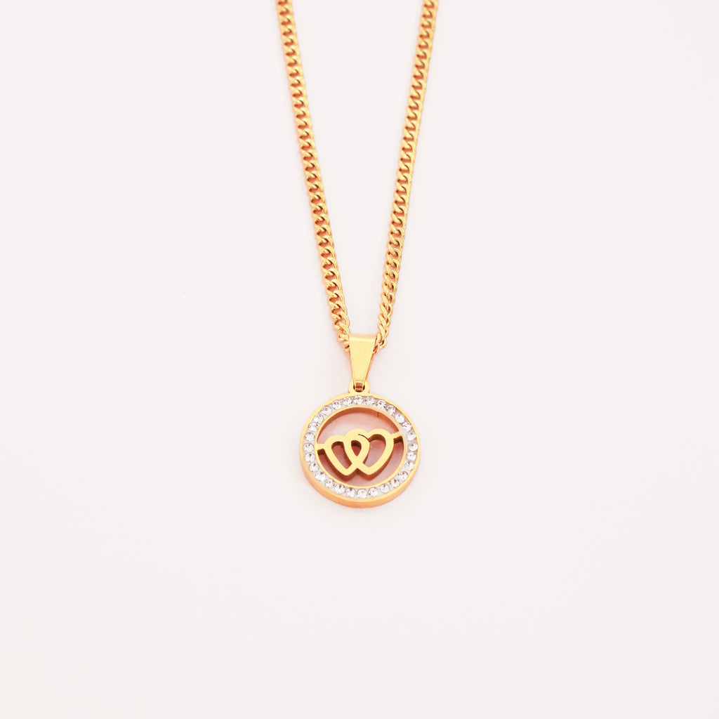 Ogrlica Dva srca.  Nea 7