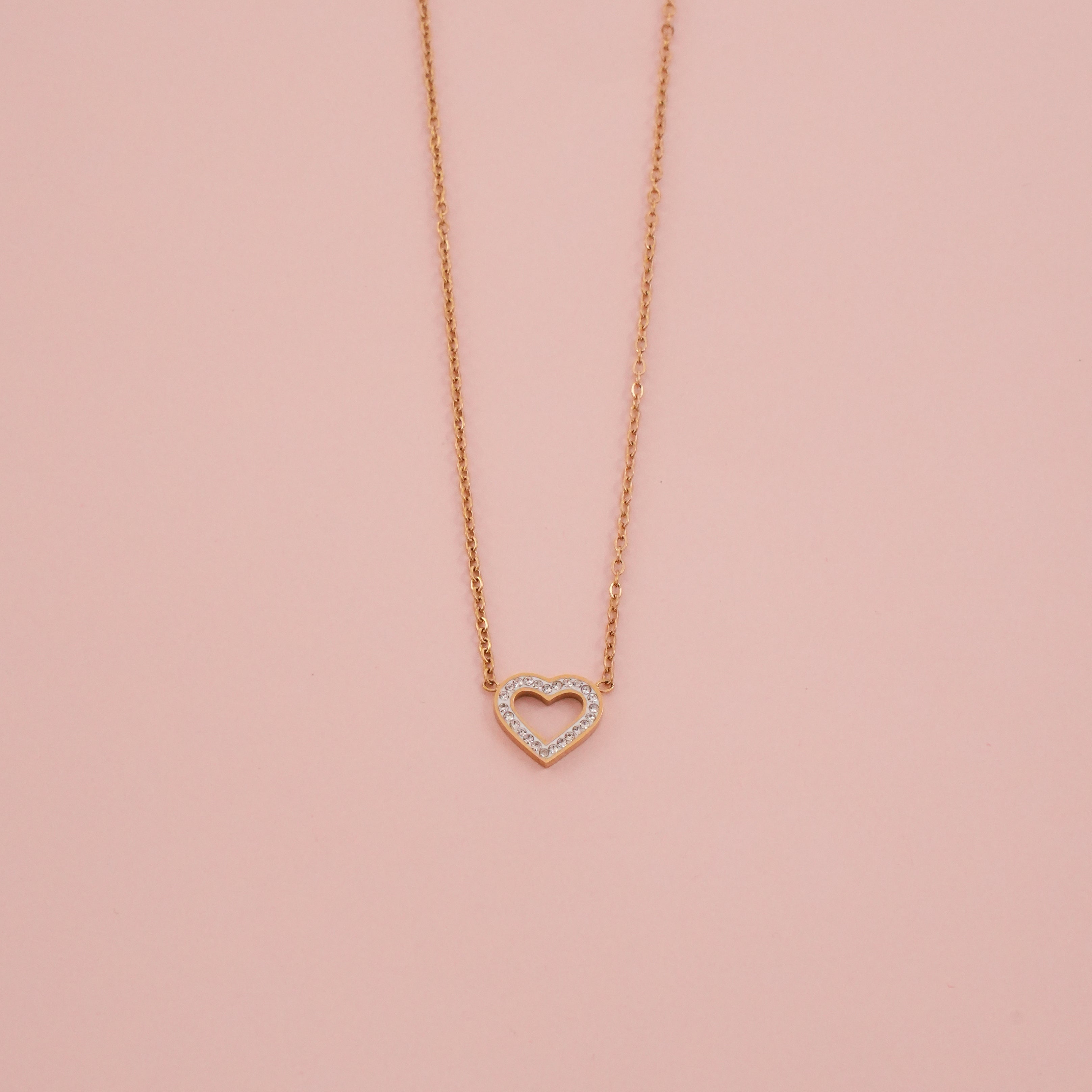 Ogrlica Srce sa cirkonima. Nea 16