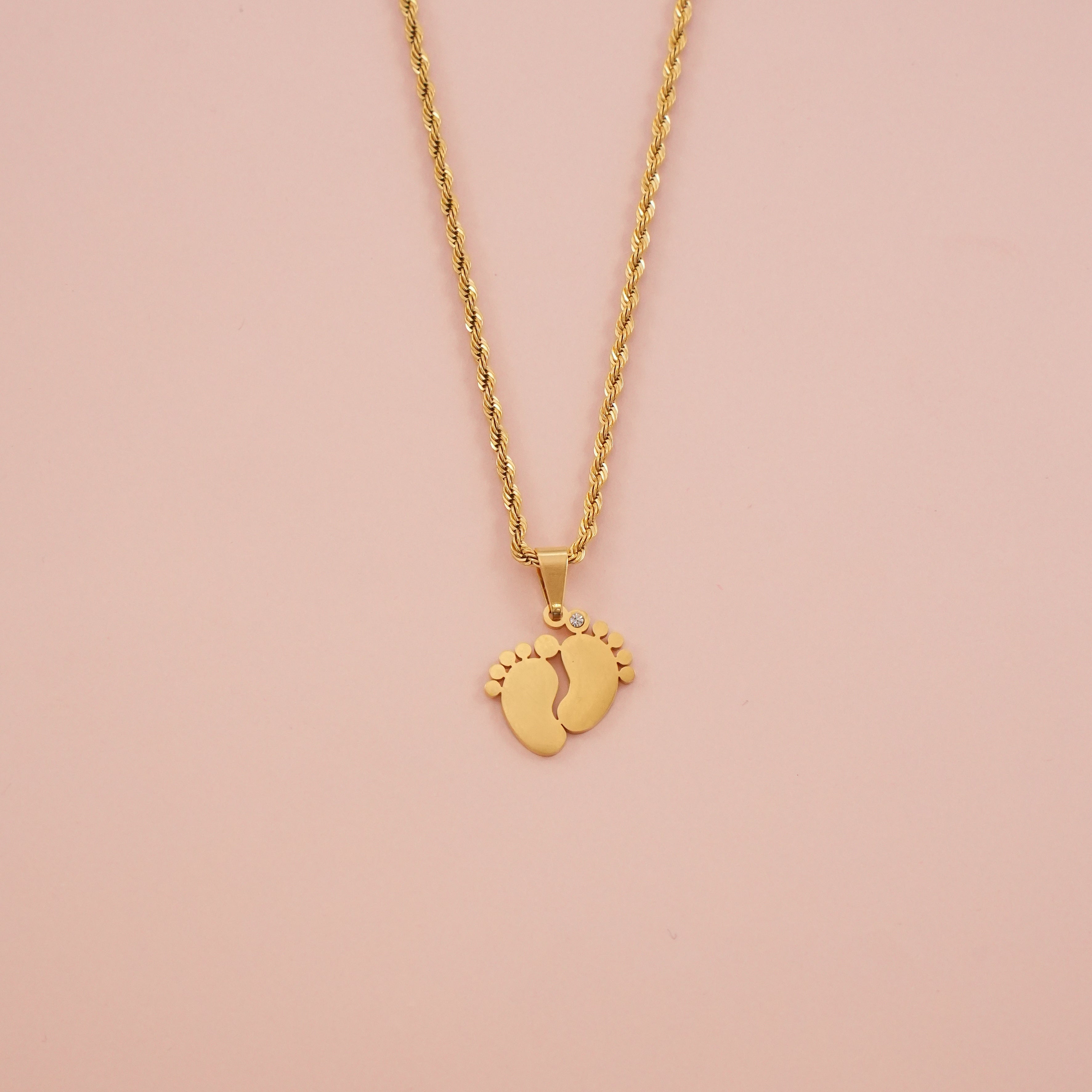 Ogrlica Dječja stopala. Nea 30