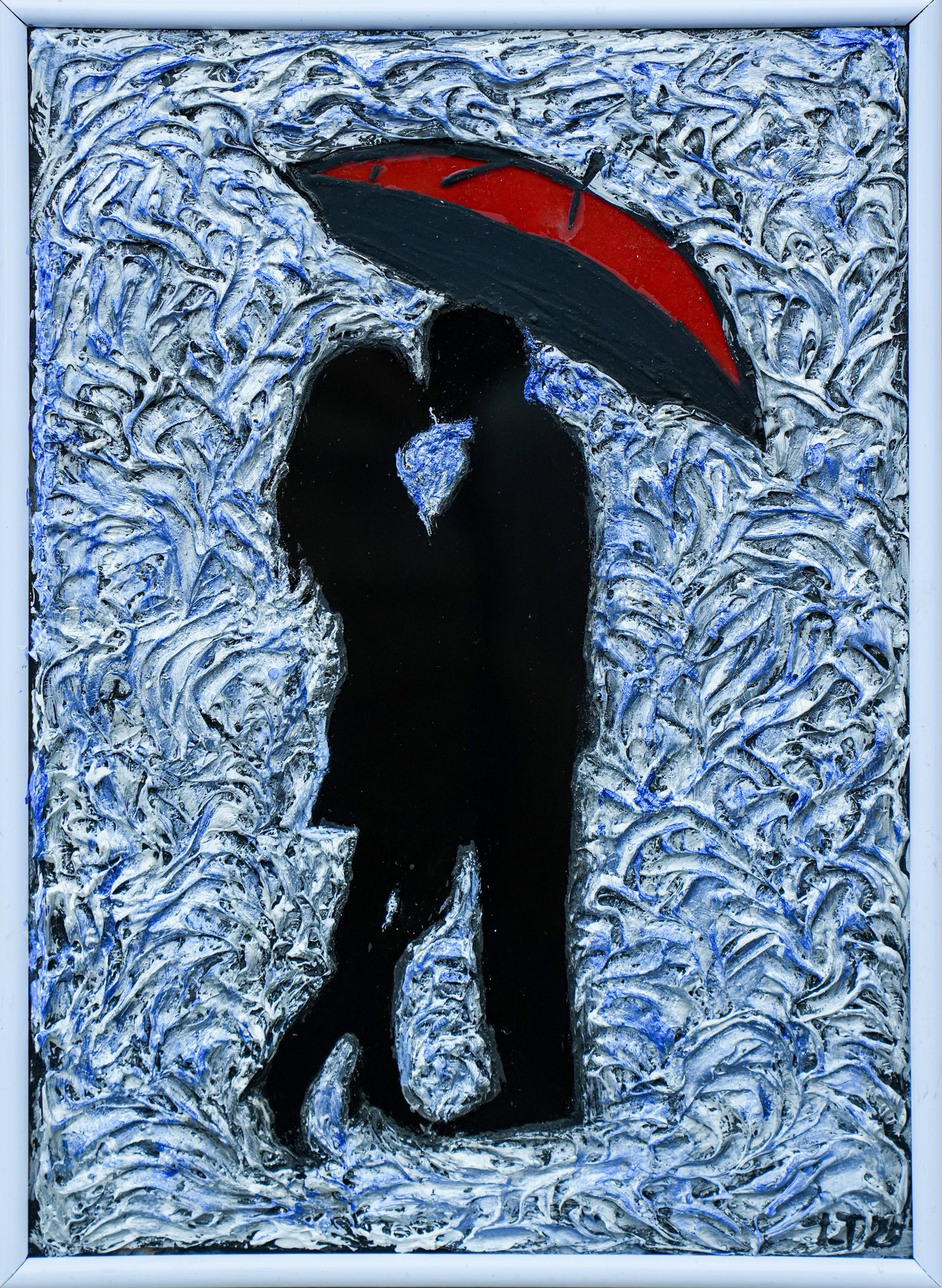 Ljubav na kiši. Unikatni rad Nea 84