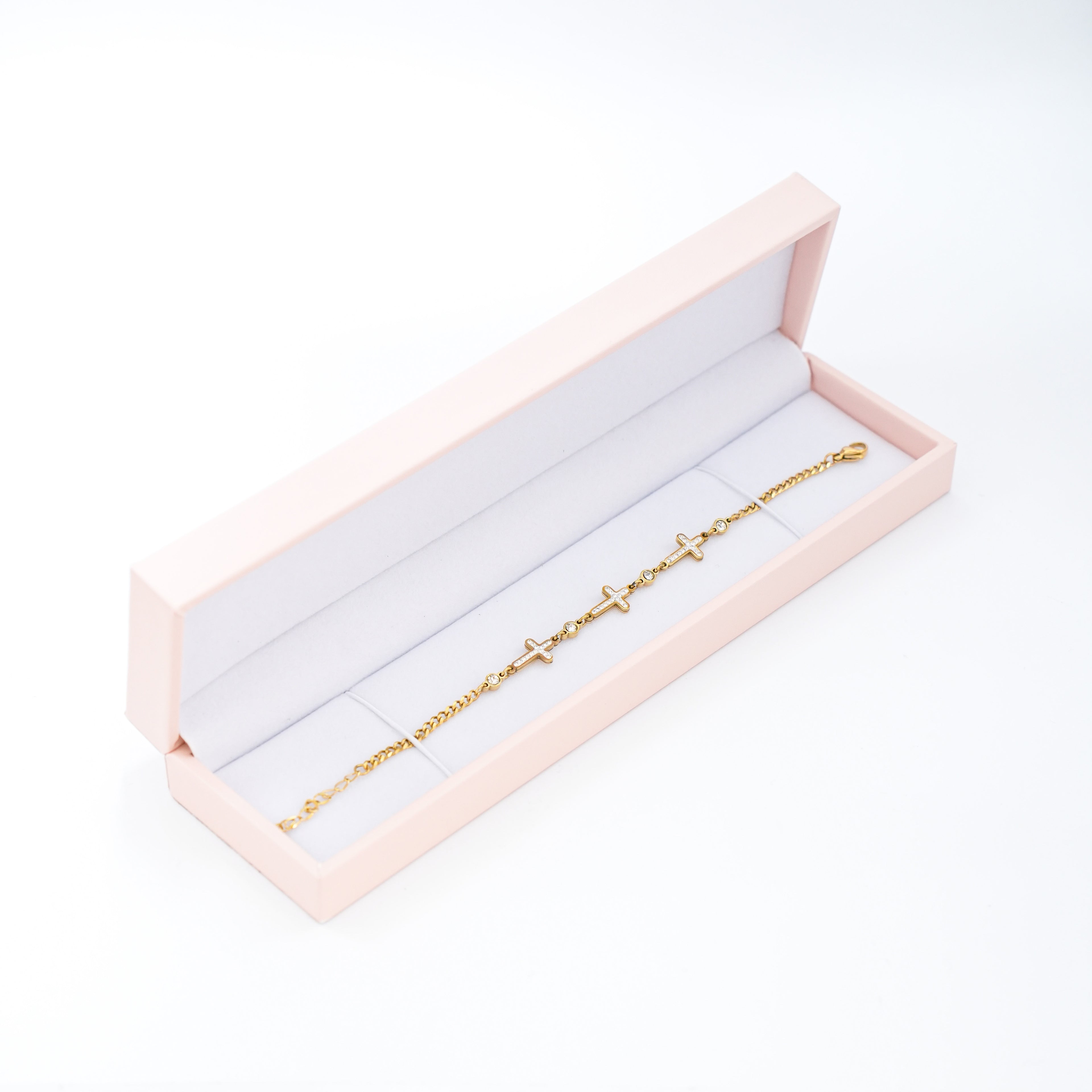 Narukvica - Divine Sparkle - srebrna/zlatna - nehrđajući čelik