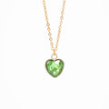 Ogrlica Srce dijamant zeleni - Nea 92