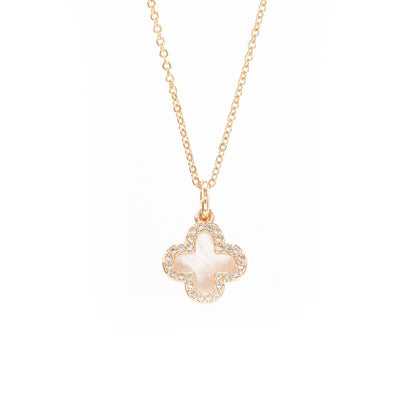 Ogrlica Djetelina sa cirkonima. Nea 101