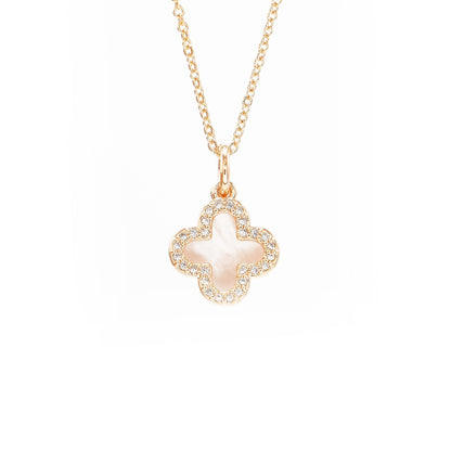 Ogrlica Djetelina sa cirkonima. Nea 101