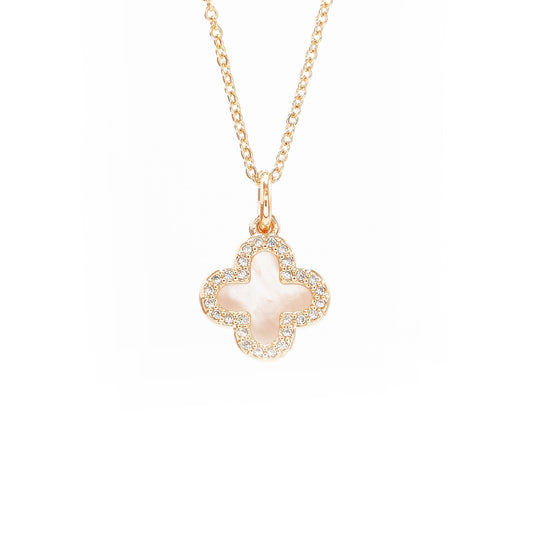 Ogrlica Djetelina sa cirkonima. Nea 101