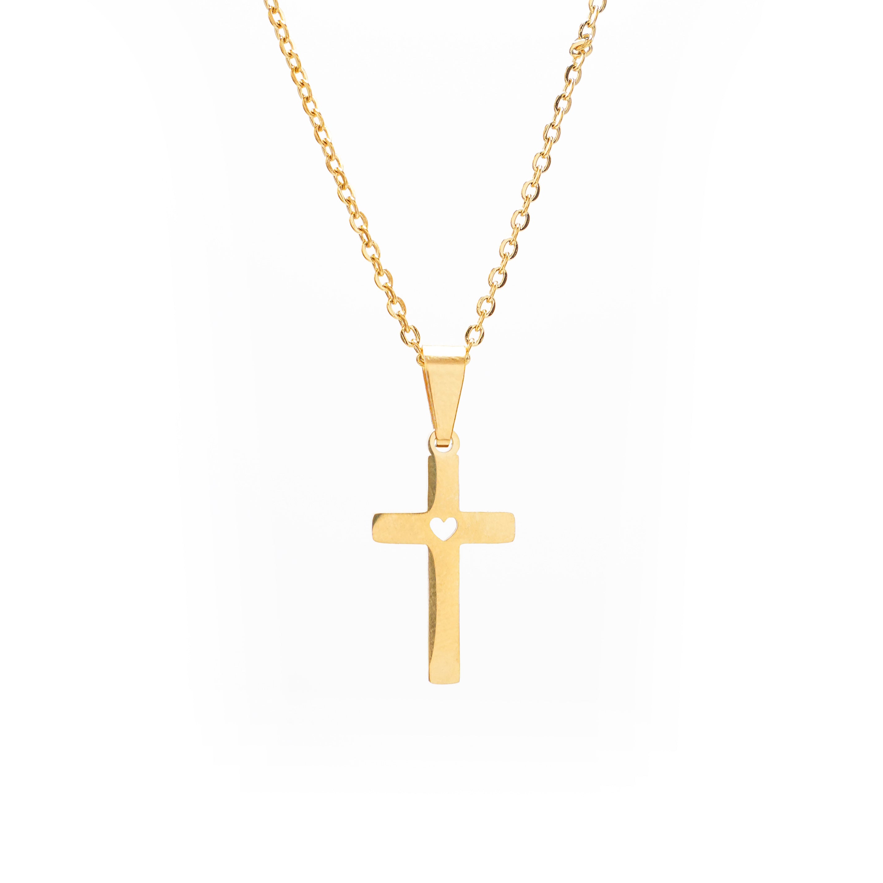 Ogrlica Križ sa srcem. Nea 15