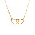 Čelična ogrlica dva srca - Nea 19