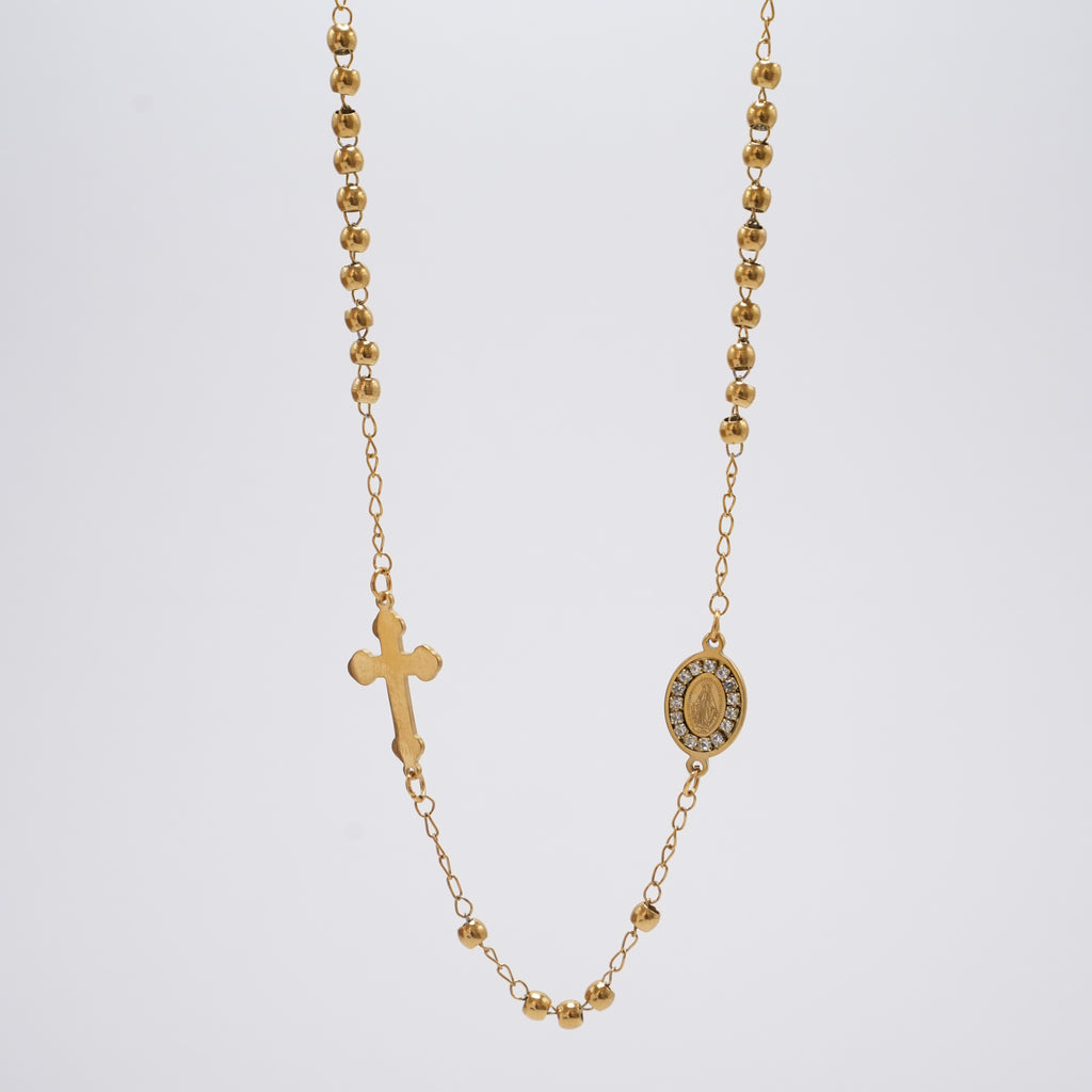 Ogrlica  Križ i medaljica. Nea 76