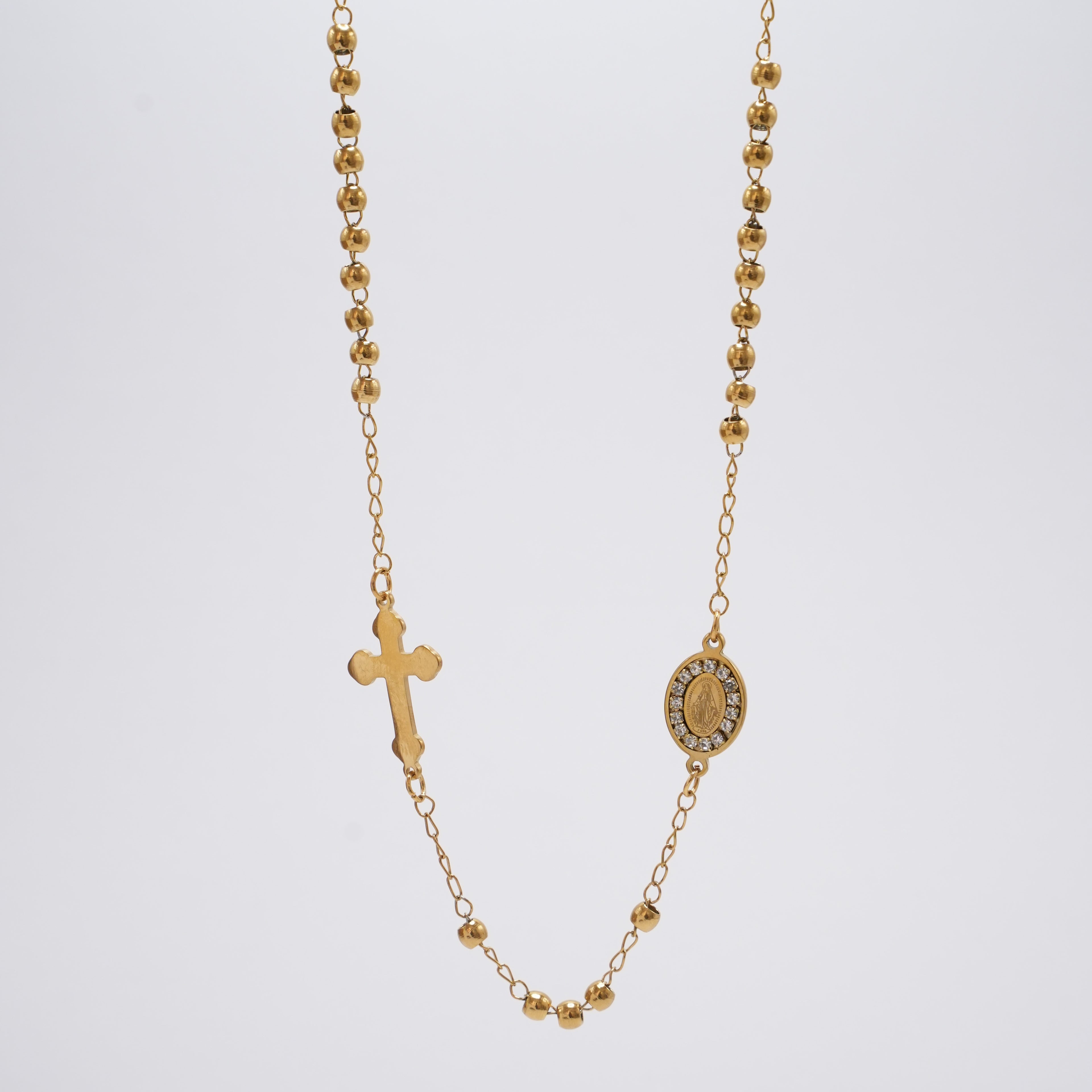 Ogrlica  Križ i medaljica. Nea 76