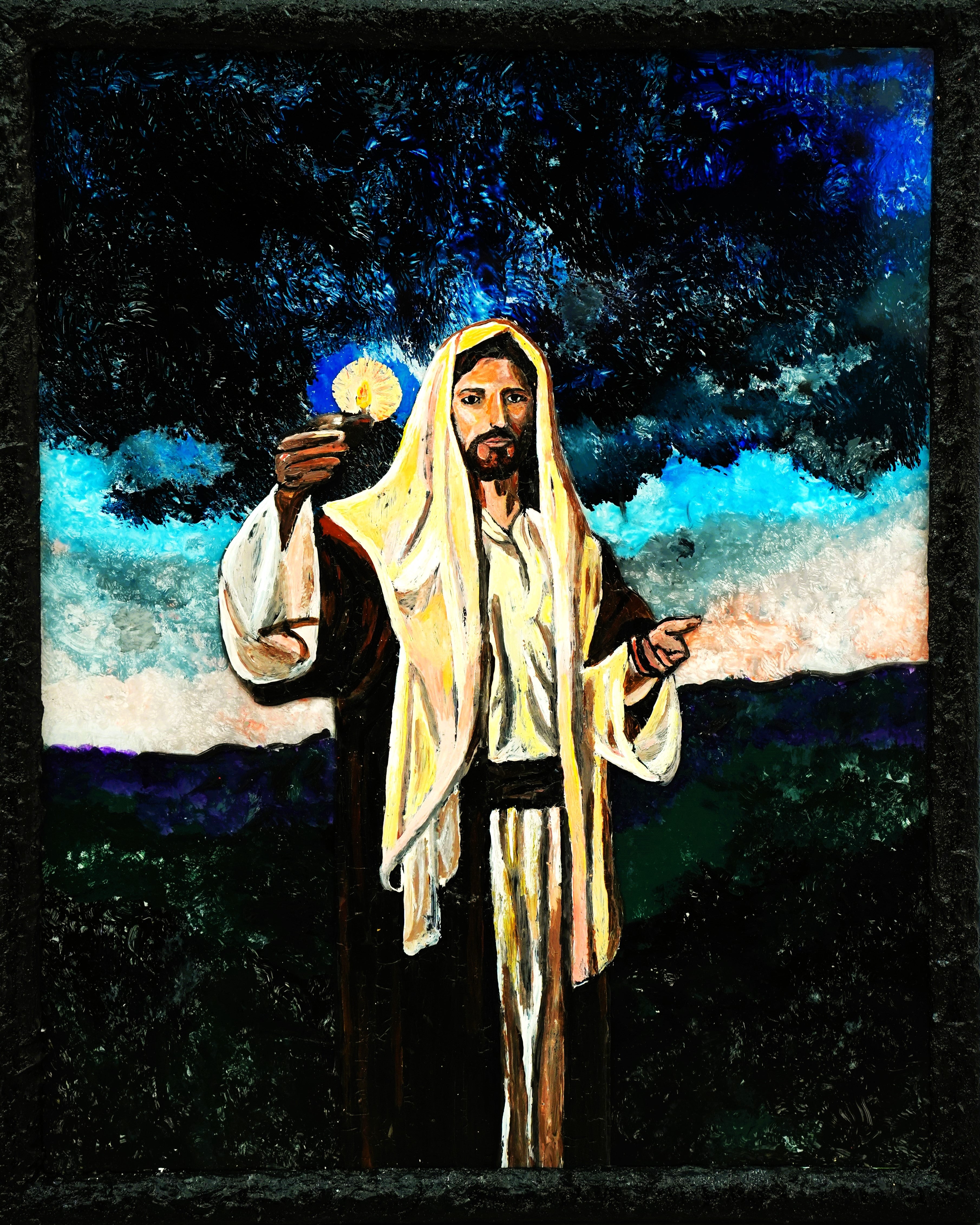 Isus sa svjetiljkom. Unikatni rad Nea