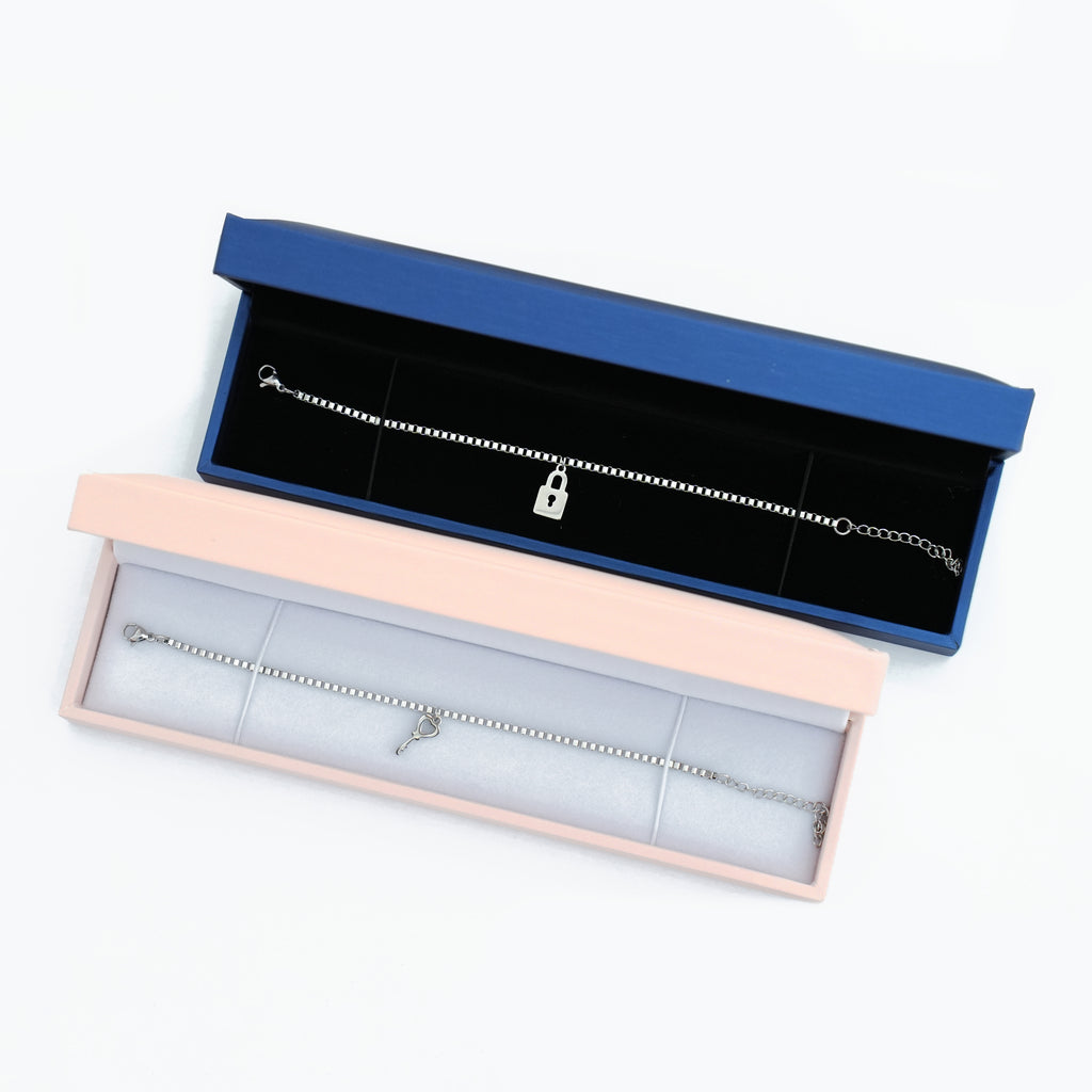 Čelični Komplet Narukvica Lokot i ključ - za nju i njega - za Valentinovo