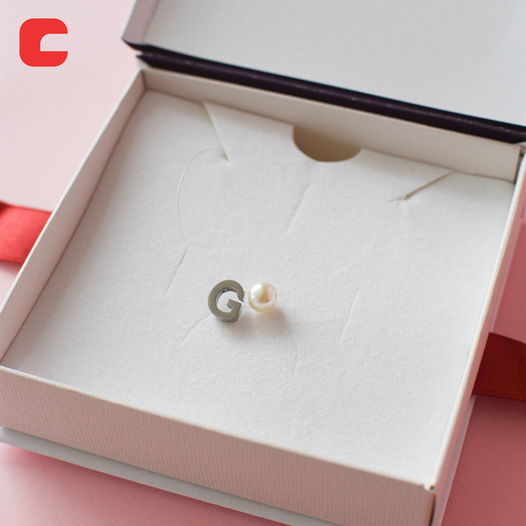 Ogrlica sa inicijalom - 1+1 gratis - nehrđajući čelik