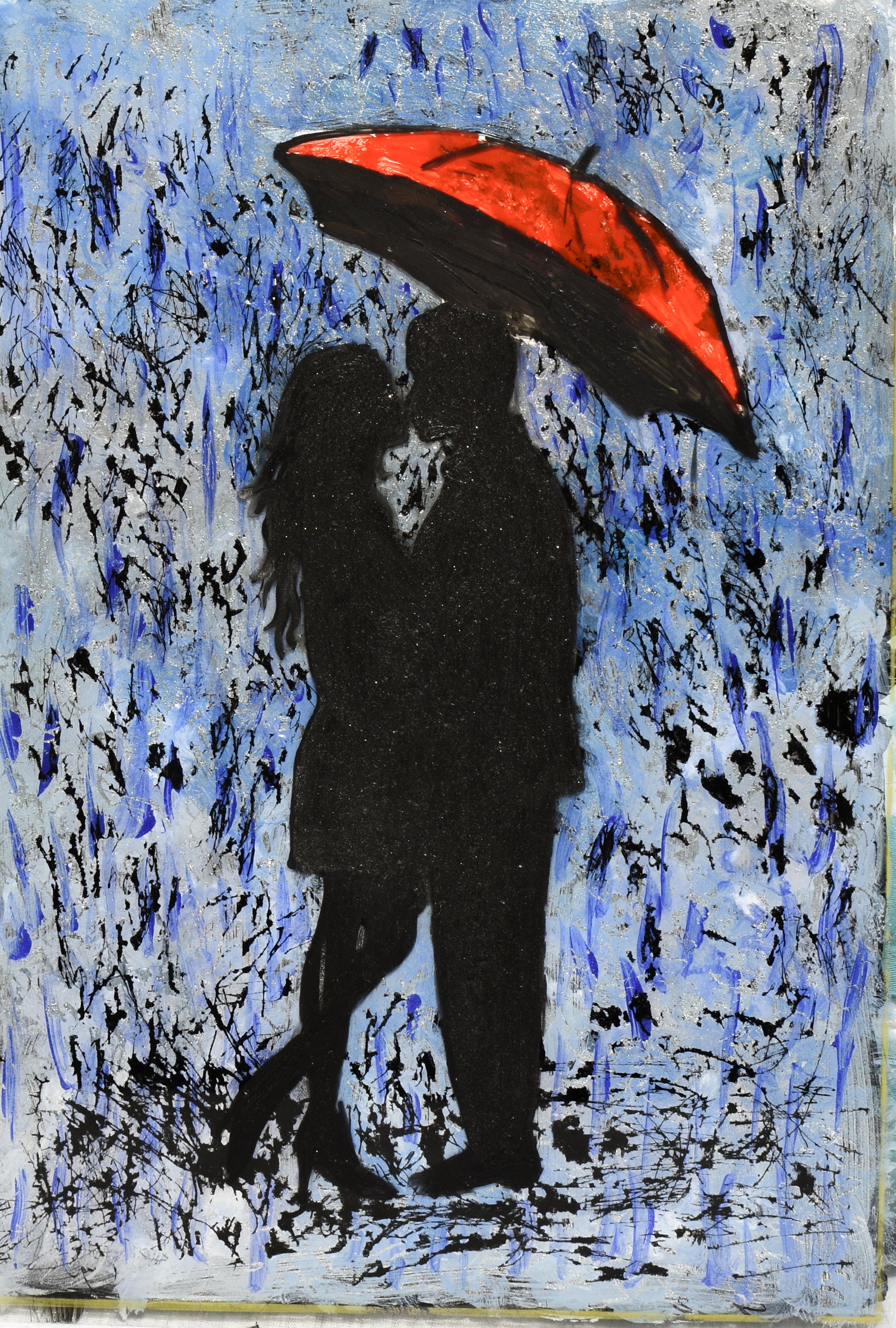 Ljubav na kiši. Unikatni rad Nea 64