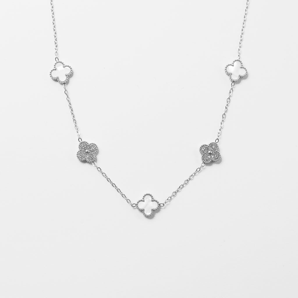Ogrlica Elegant Clover - nehrđajući čelik