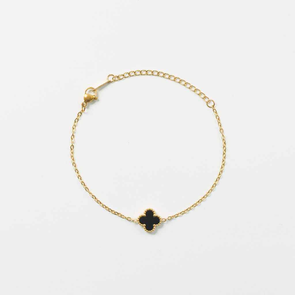 Narukvica Noir Elegance - srebrna/zlatna - nehrđajući čelik