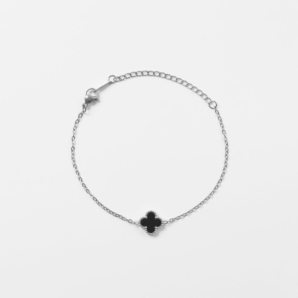 Narukvica Noir Elegance - srebrna/zlatna - nehrđajući čelik