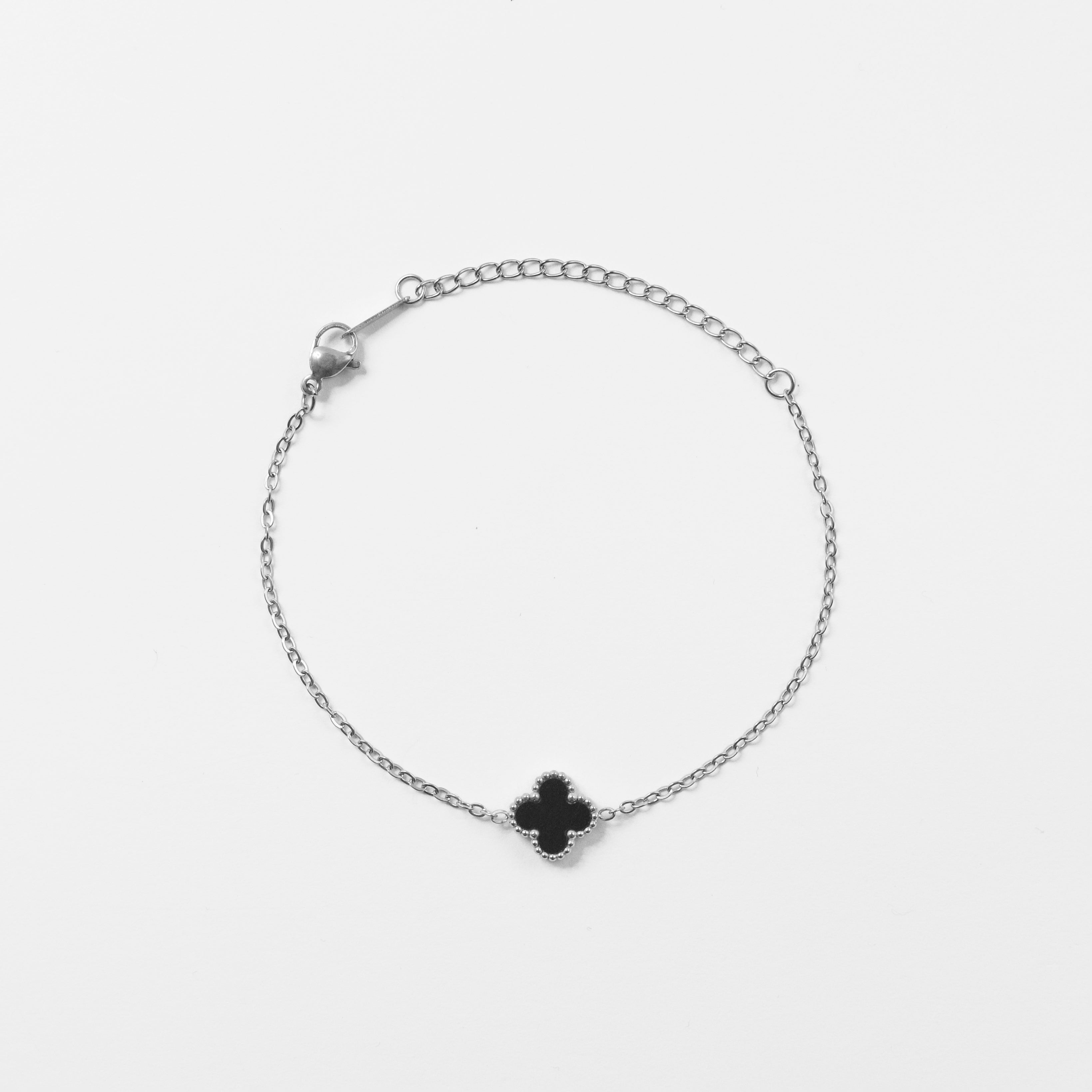 Narukvica Noir Elegance - srebrna/zlatna - nehrđajući čelik