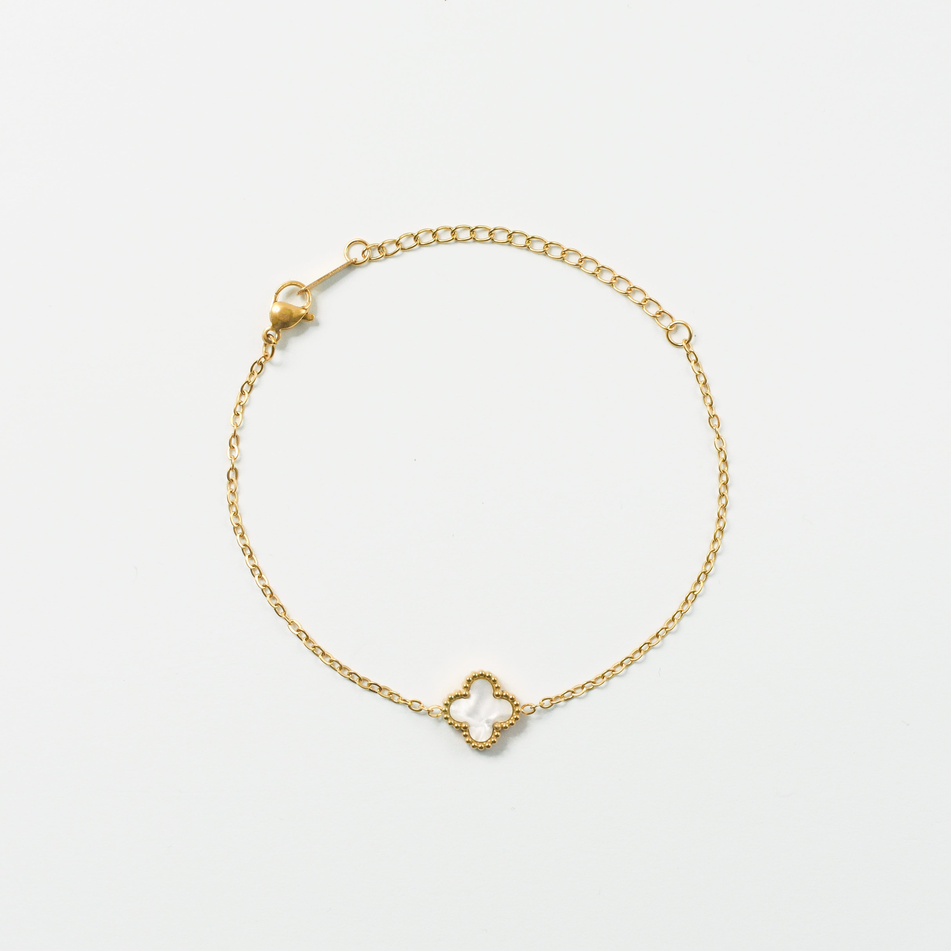 Narukvica Amour Perlé - srebrna/zlatna - nehrđajući čelik