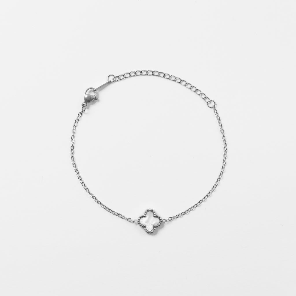 Narukvica Amour Perlé - srebrna/zlatna - nehrđajući čelik