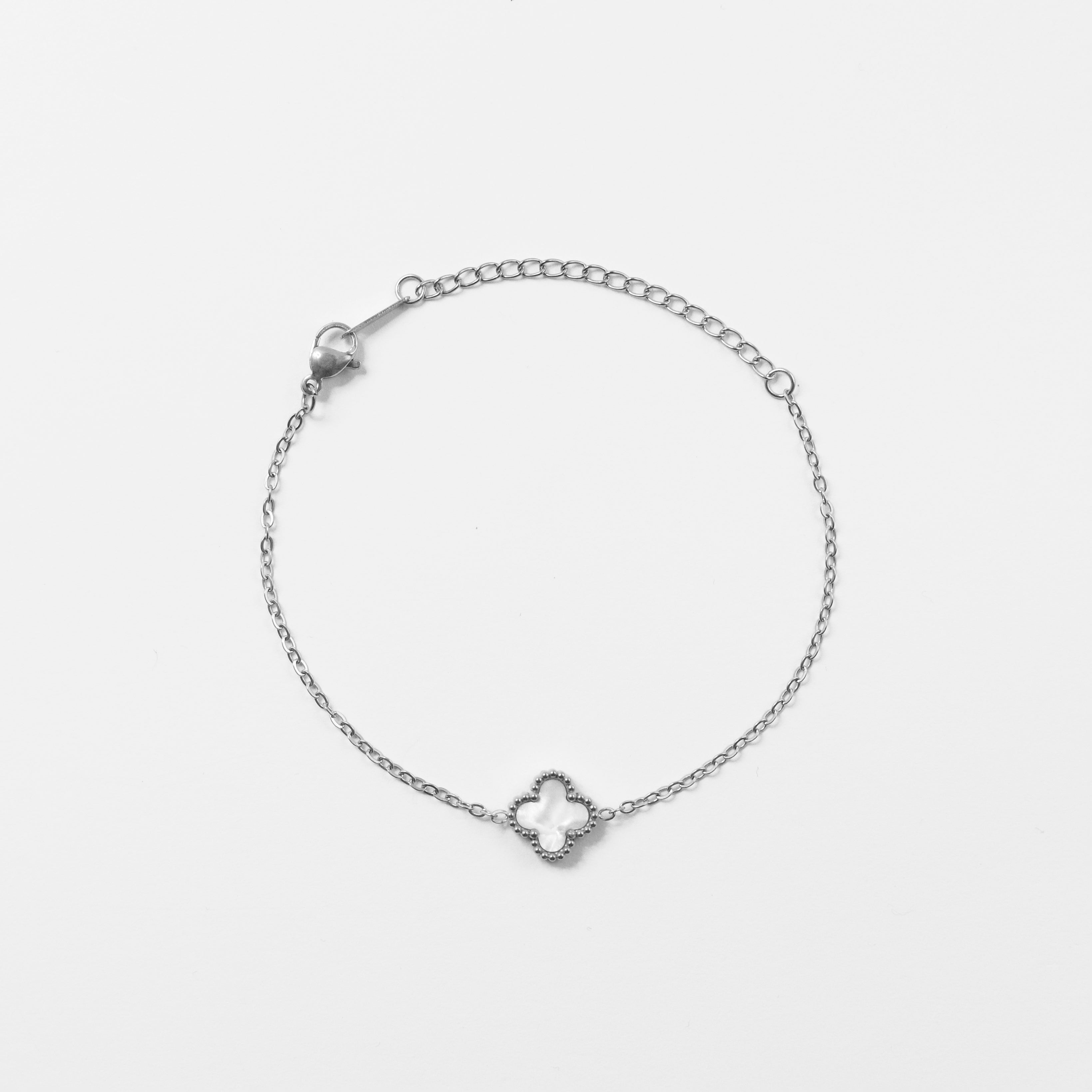 Narukvica Amour Perlé - srebrna/zlatna - nehrđajući čelik