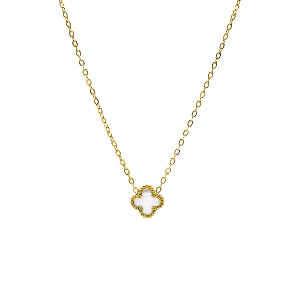 Ogrlica Amour Perlé - srebrna/zlatna - nehrđajući čelik