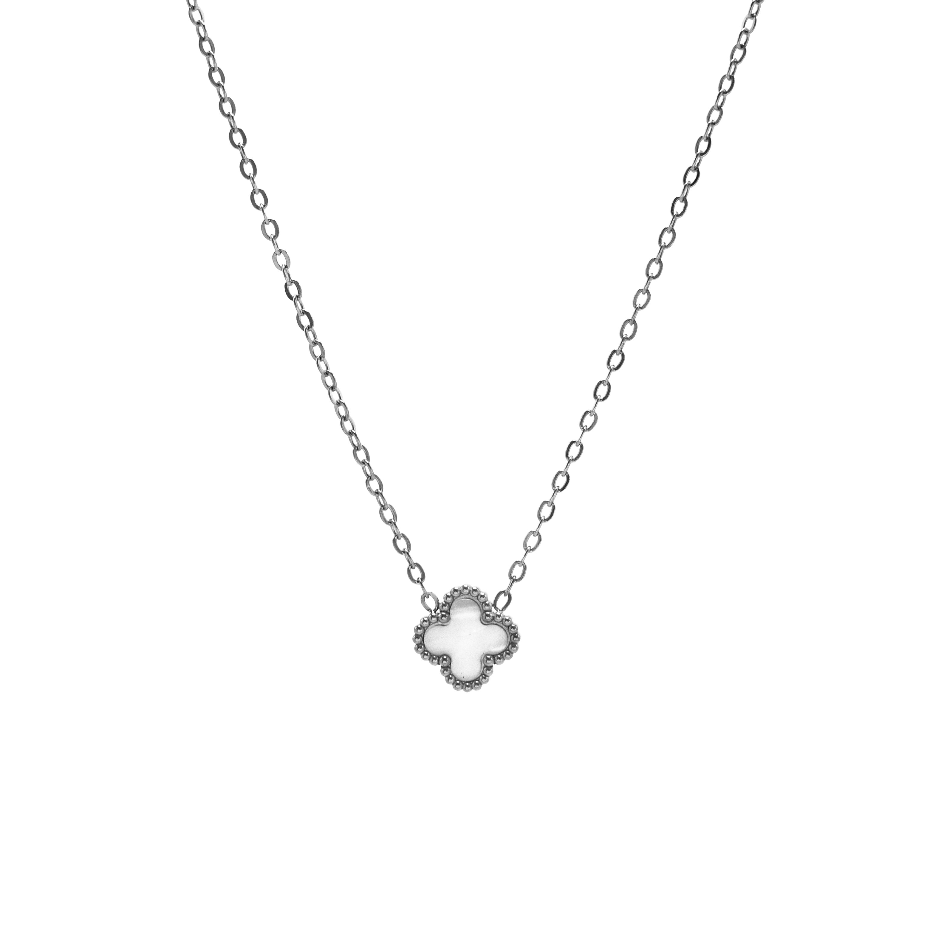 Ogrlica Amour Perlé - srebrna/zlatna - nehrđajući čelik