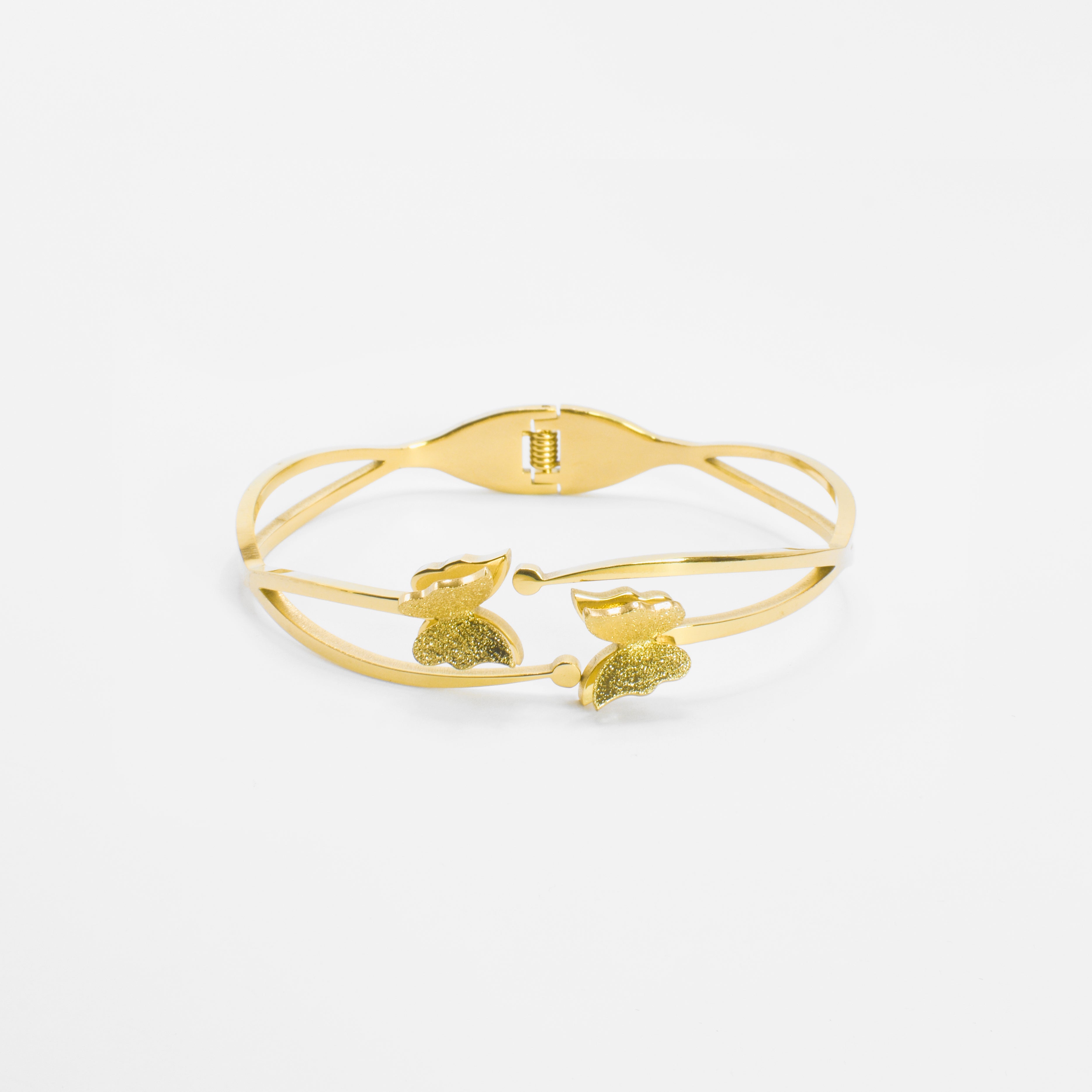 Narukvica - Brillo de Mariposa - pozlata - nehrđajući čelik