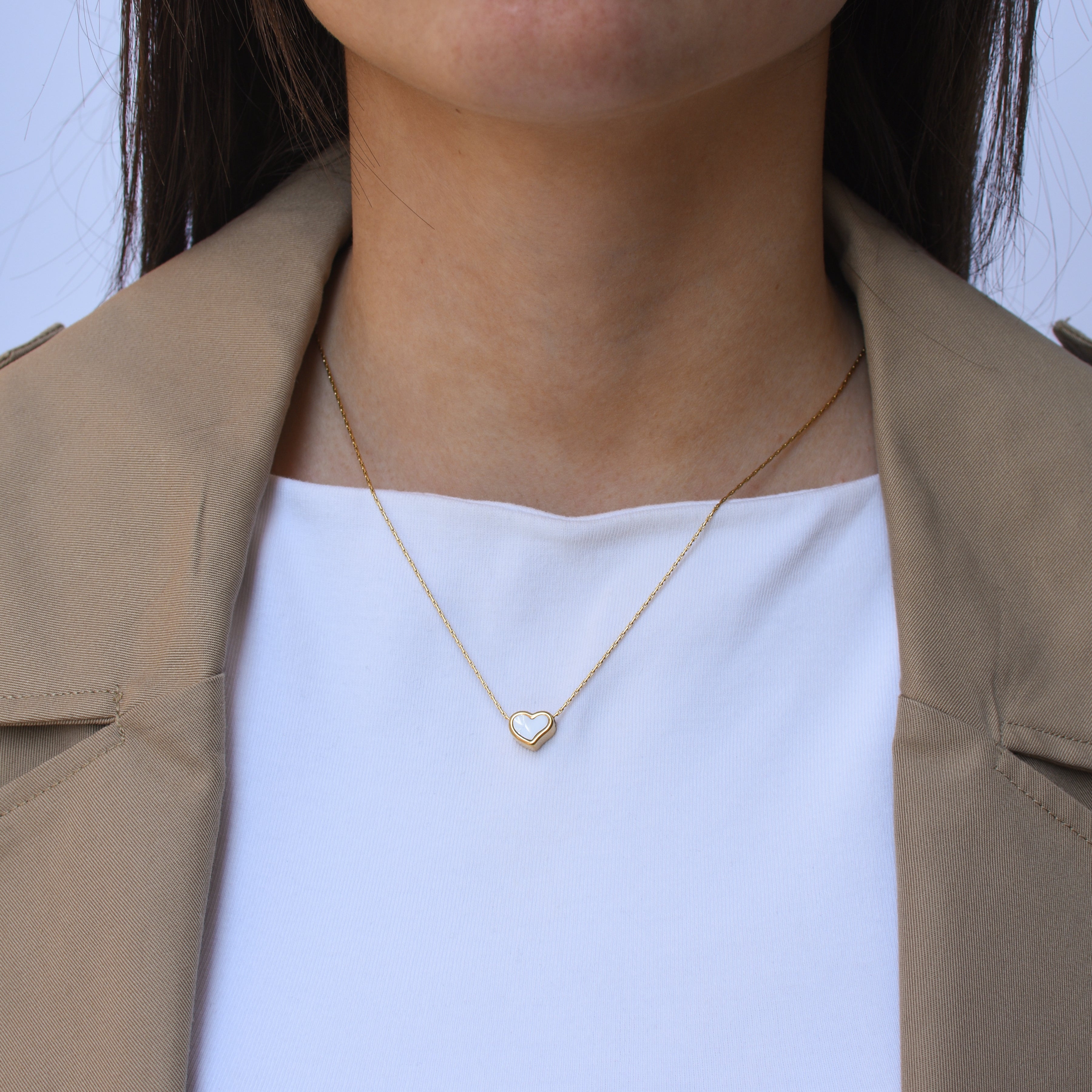 Ogrlica Blanca Fortuna - srebrna/zlatna - nehrđajući čelik