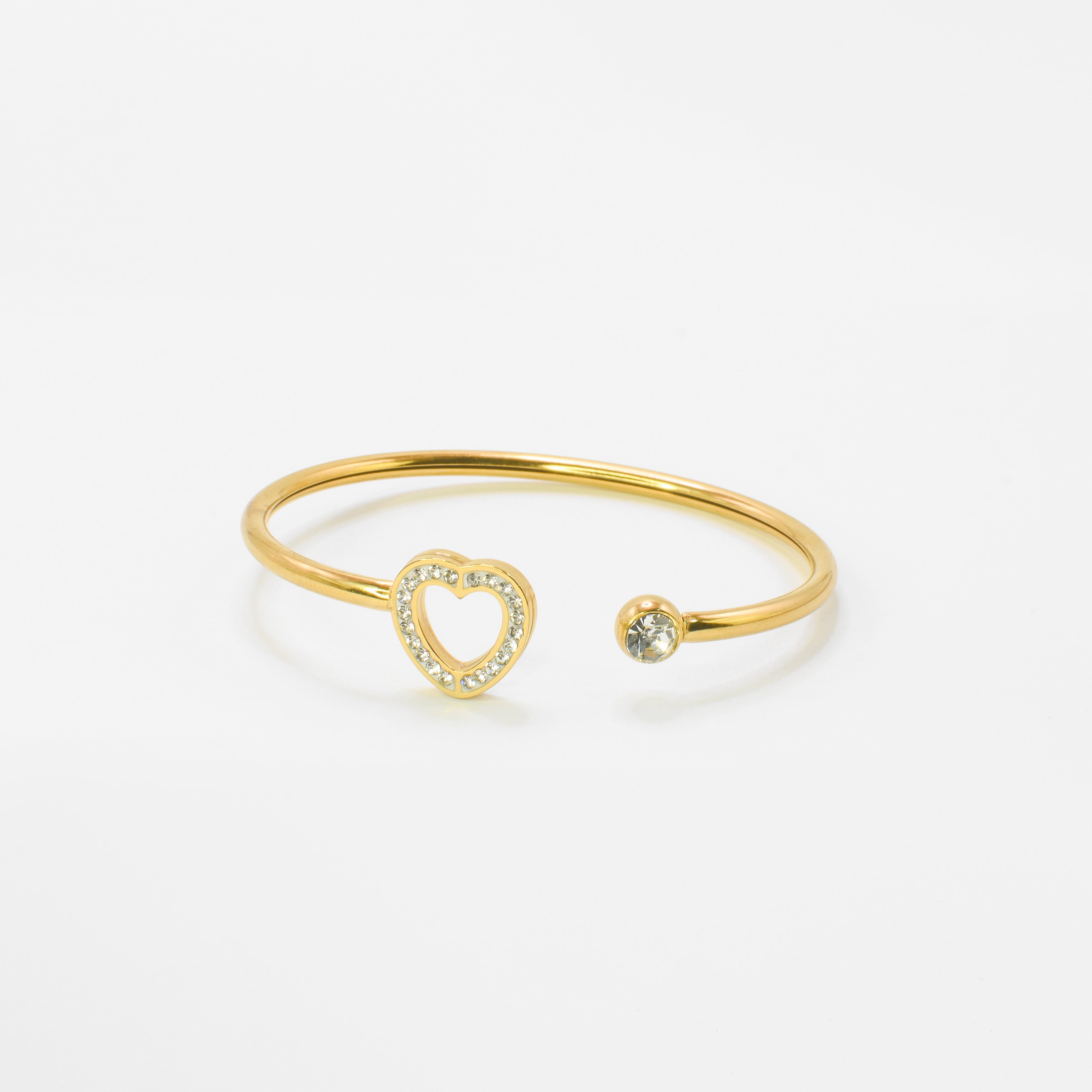 Narukvica Heart - pozlata - nehrđajući čelik