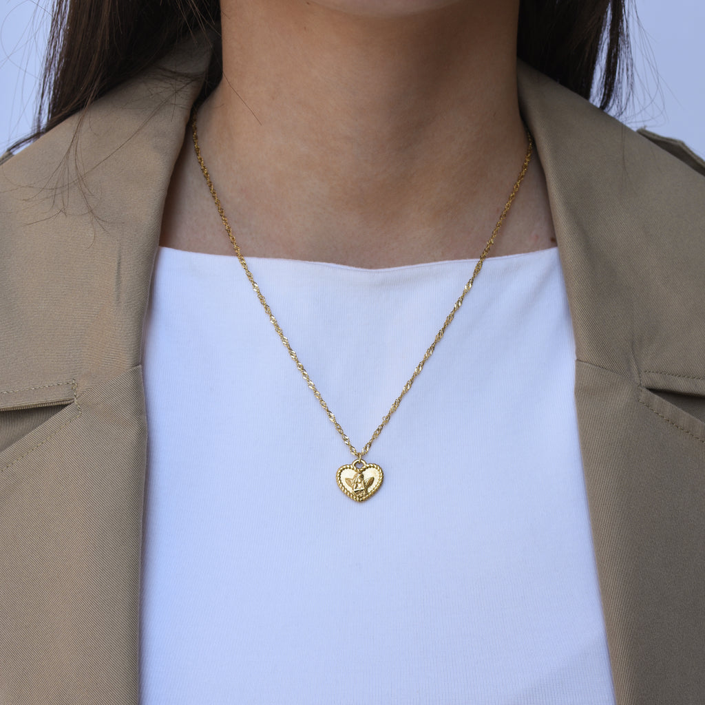 Ogrlica Divino - pozlata - nehrđajući čelik