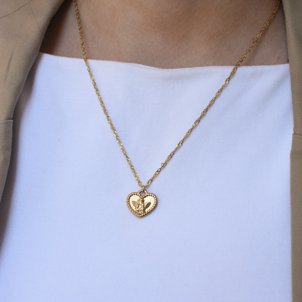 Ogrlica Divino - pozlata - nehrđajući čelik