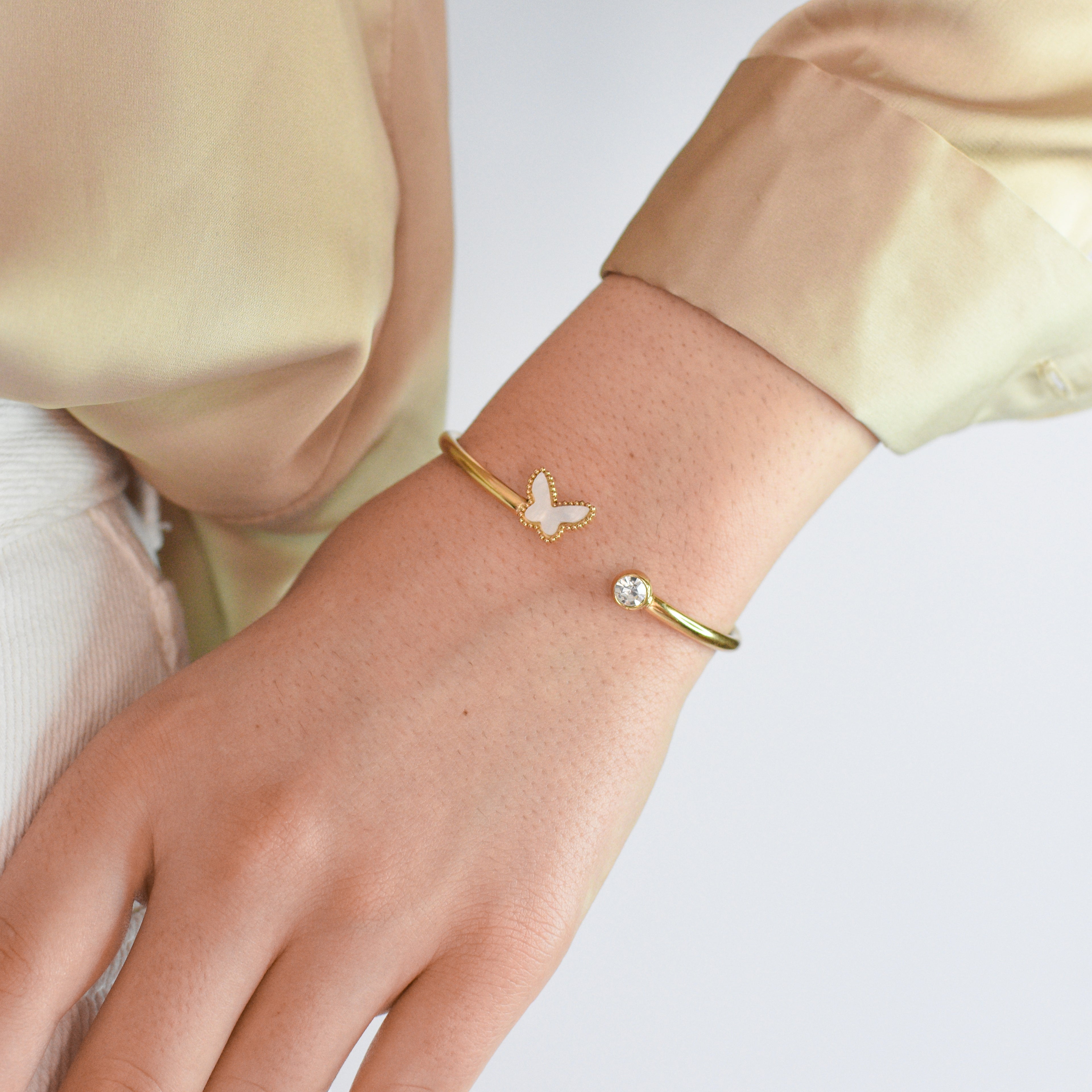 Narukvica - Mariposa Dorada - pozlata - nehrđajući čelik