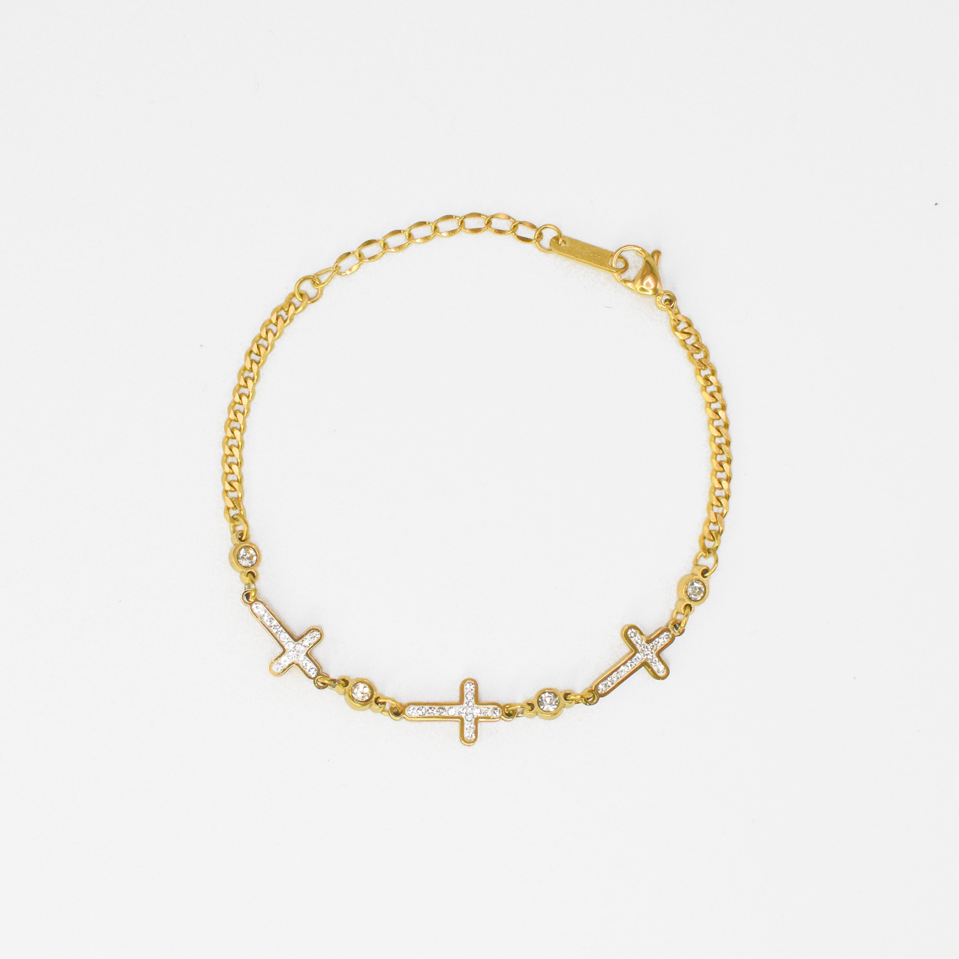 Narukvica - Divine Sparkle - srebrna/zlatna - nehrđajući čelik