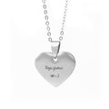 Čelična Ogrlica sa Gravurom teksta "Tvoja Ljubav" i inicijalima - srebrna/zlatna