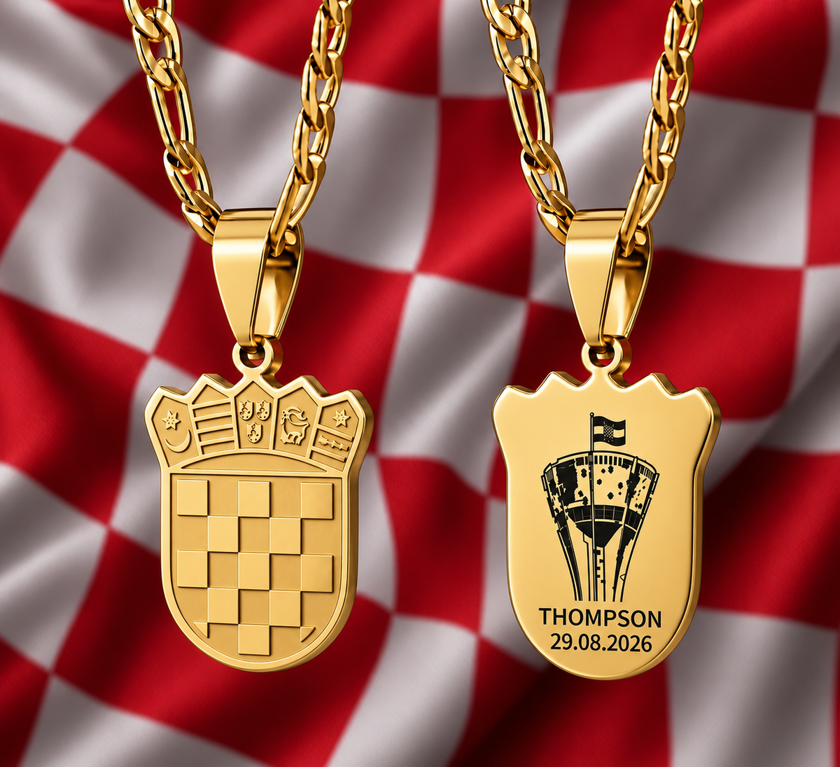 Ogrlica Thompson u Vukovaru - srebrna/zlatna