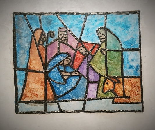 Sveta obitelj. Tri kralja. Unikatni rad Nea 92