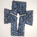 Križ plavi. Unikatni ručni rad.