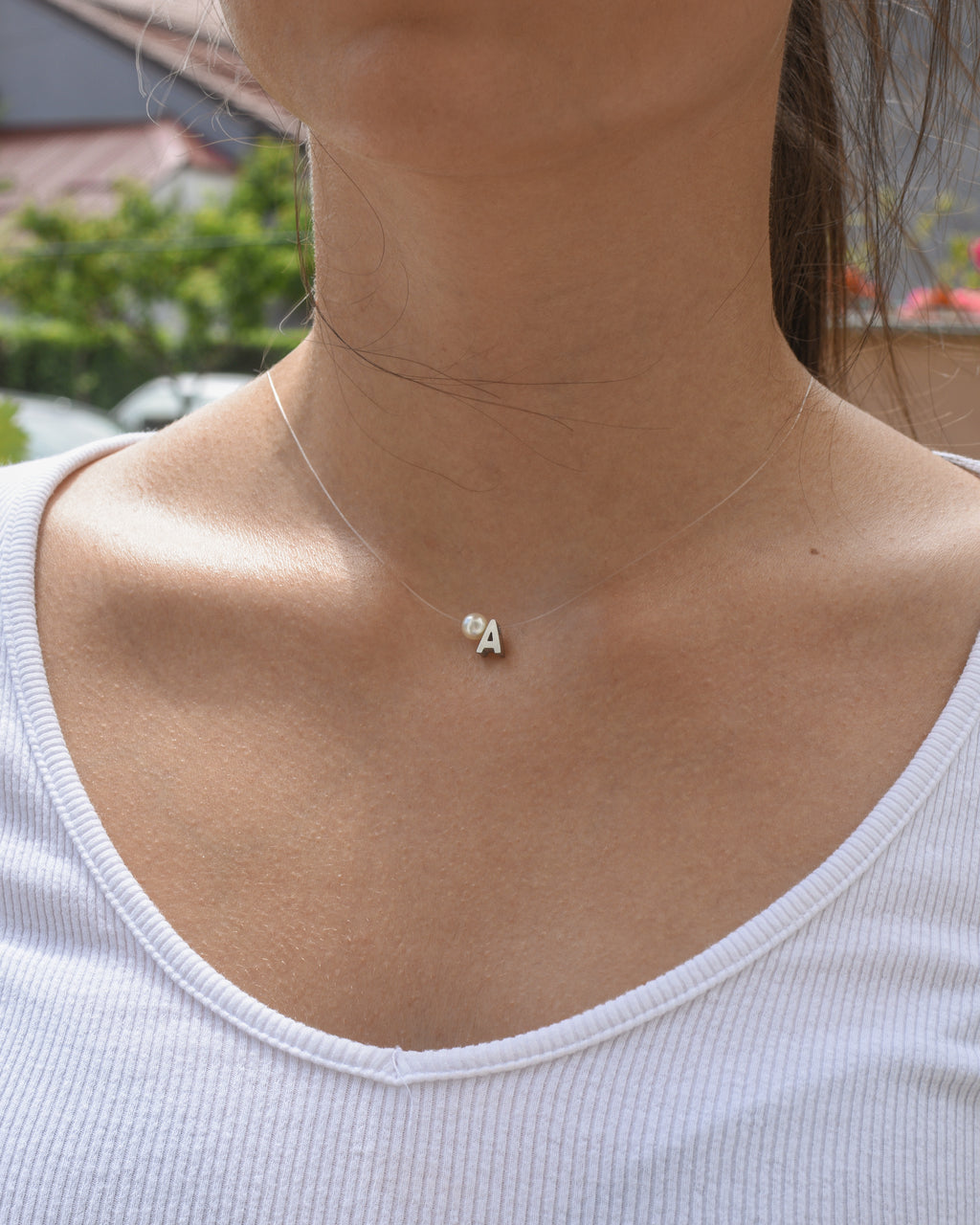 Ogrlica sa inicijalom - 1+1 gratis - nehrđajući čelik