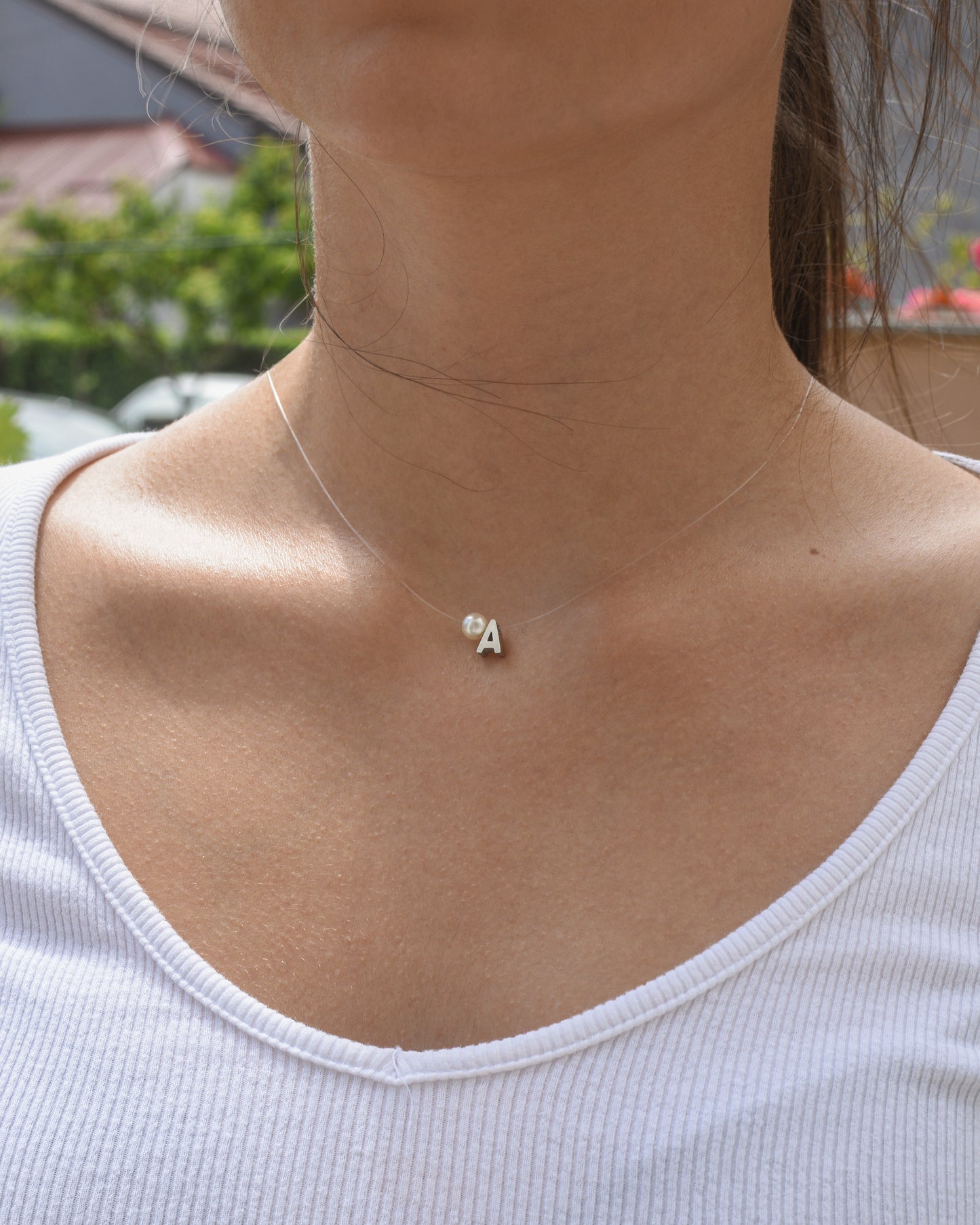 Ogrlica sa inicijalom - 1+1 gratis - nehrđajući čelik