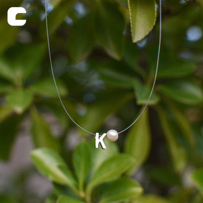 Ogrlica sa inicijalom - 1+1 gratis - nehrđajući čelik