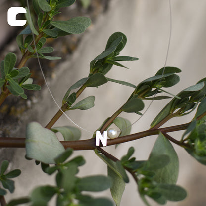 Ogrlica sa inicijalom - 1+1 gratis - nehrđajući čelik