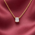 Ogrlica Crystal Charm - pozlata - nehrđajući čelik